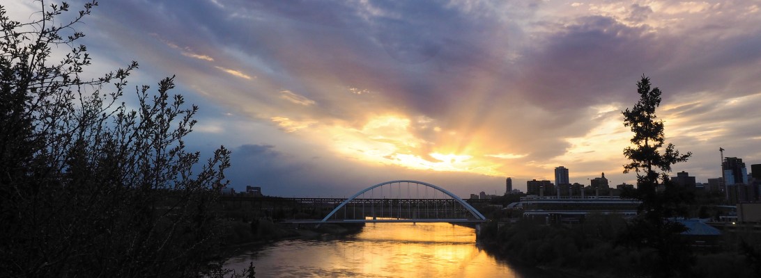 yeg, edmonton, may, sunset, walterdale bridge